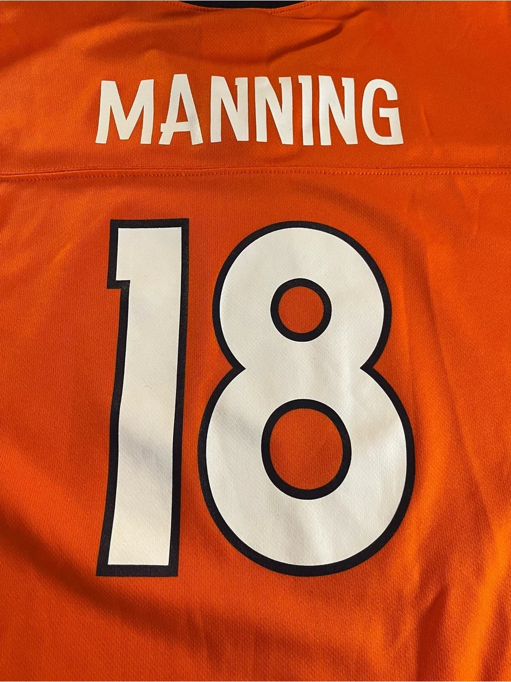 Denver Broncos Peyton Manning Jersey Youth XL Orange #18 Football